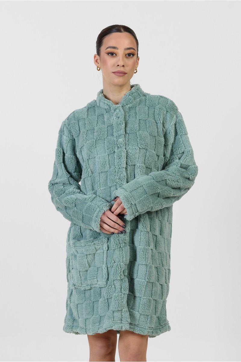 Women's robe without hood KOYOTE KΓ5439 MENTA Women's robe without hood KOYOTE KΓ5439 MENTA