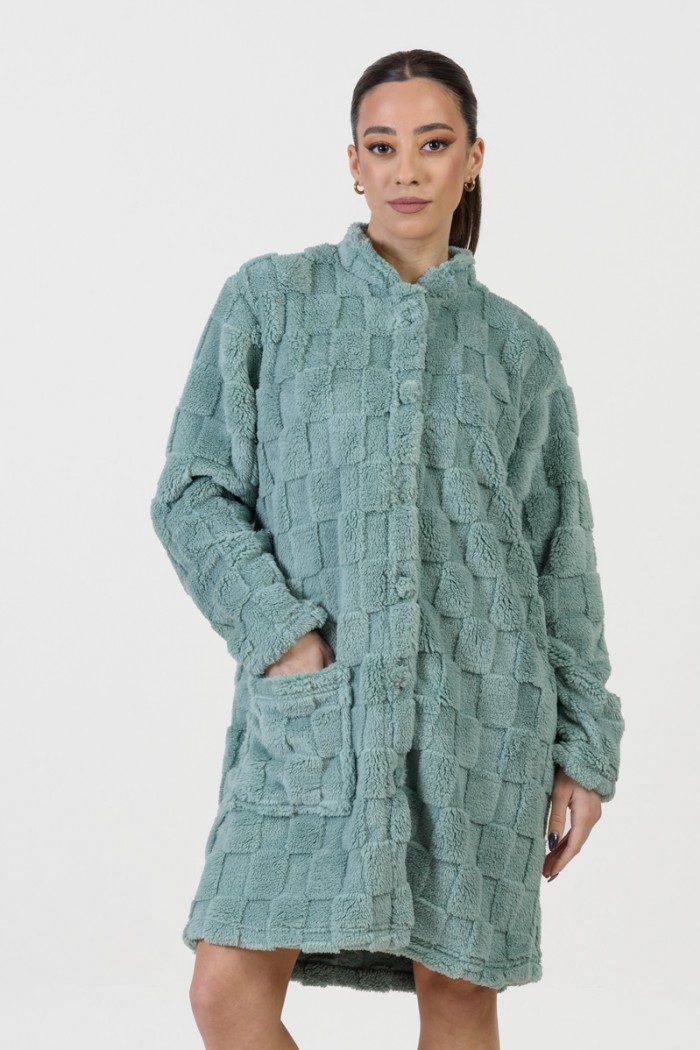 Women's robe without hood KOYOTE KΓ5439 MENTA