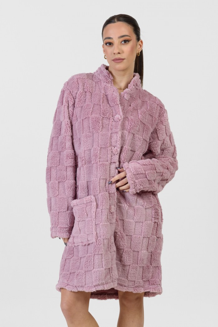 Women's hoodless robe KOYOTE KΓ5439 ROZ
