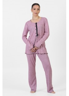 Women's winter pajamas KOYOTE KΓ5446 ROZ Women's winter pajamas KOYOTE KΓ5446 ROZ