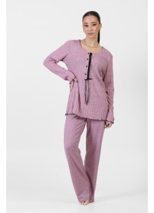 Women's winter pajamas KOYOTE KΓ5446 ROZ Women's winter pajamas KOYOTE KΓ5446 ROZ