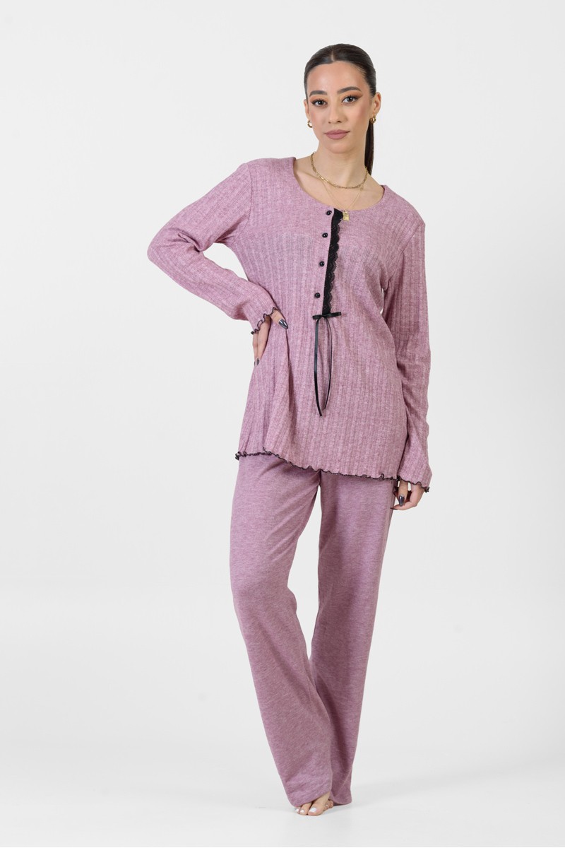 Women's winter pajamas KOYOTE KΓ5446 ROZ Women's winter pajamas KOYOTE KΓ5446 ROZ