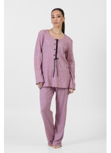Women's winter pajamas KOYOTE KΓ5446 ROZ Women's winter pajamas KOYOTE KΓ5446 ROZ