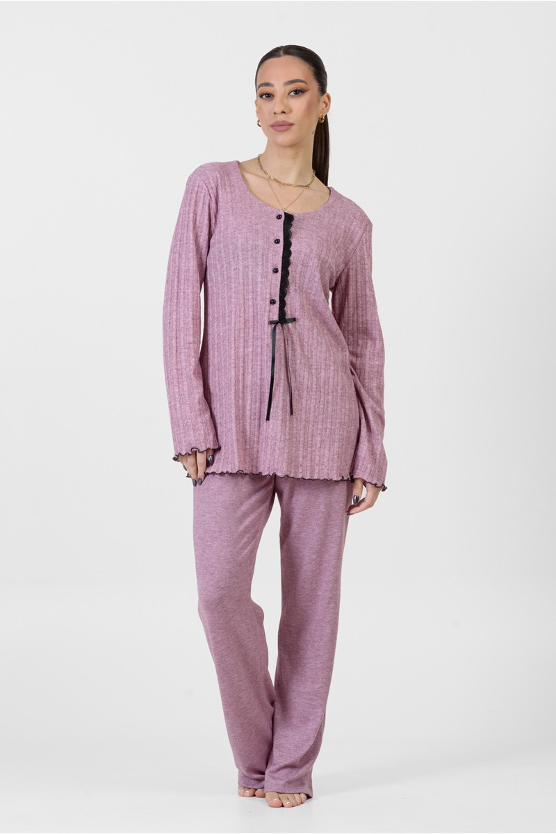 Women's winter pajamas KOYOTE KΓ5446 ROZ Women's winter pajamas KOYOTE KΓ5446 ROZ