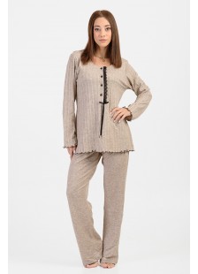 Women's winter pajamas KOYOTE KΓ5446 BEZ Women's winter pajamas KOYOTE KΓ5446 BEZ