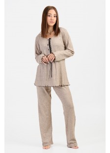 Women's winter pajamas KOYOTE KΓ5446 BEZ Women's winter pajamas KOYOTE KΓ5446 BEZ