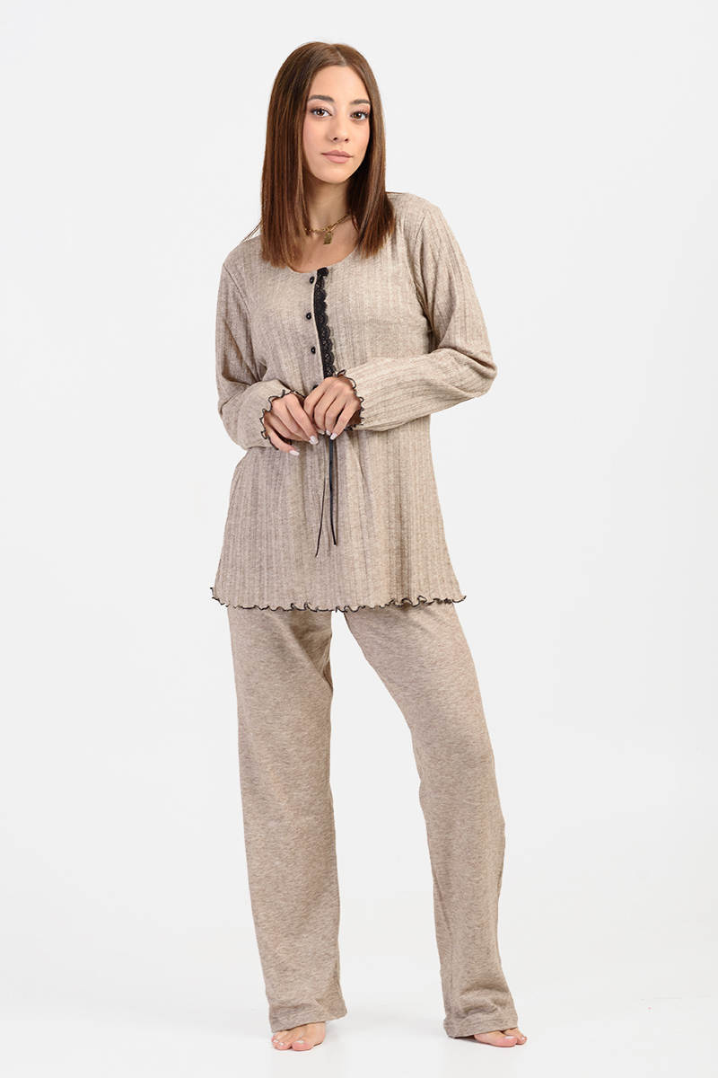 Women's winter pajamas KOYOTE KΓ5446 BEZ Women's winter pajamas KOYOTE KΓ5446 BEZ