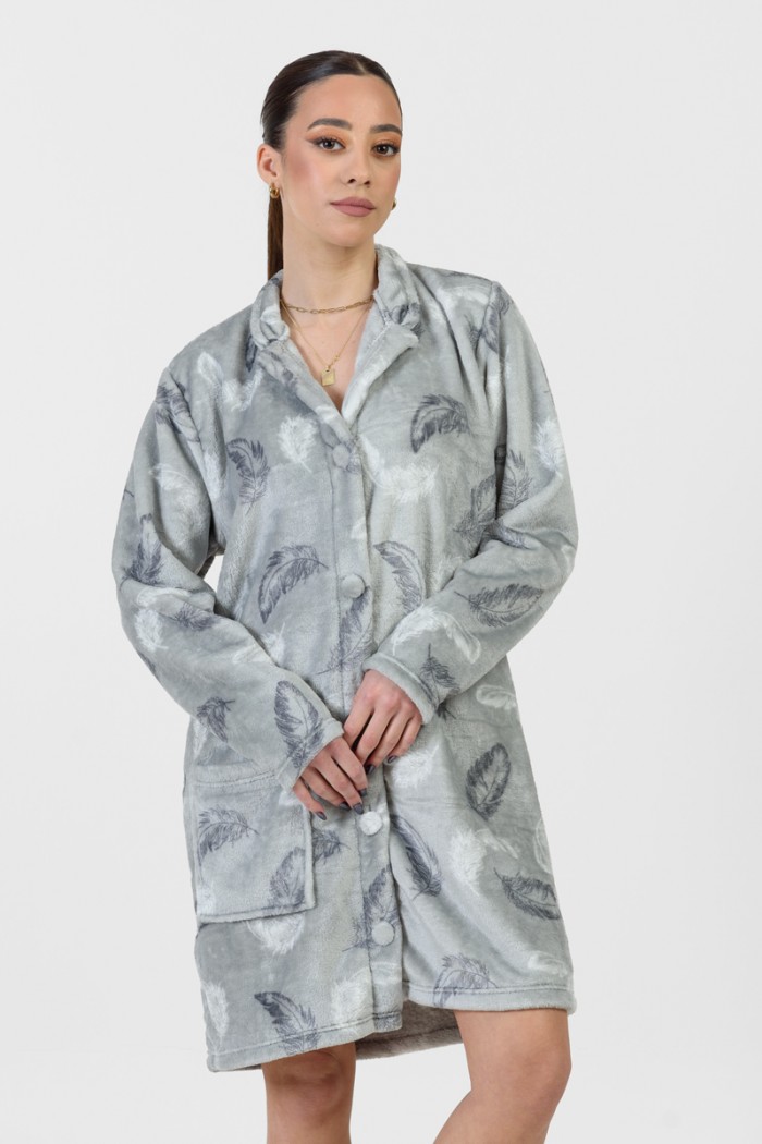 Women's hoodless robe KOYOTE KΓ5451 GARY