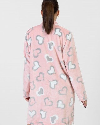 Women's hoodless robe KOYOTE KΓ5451 ROZ