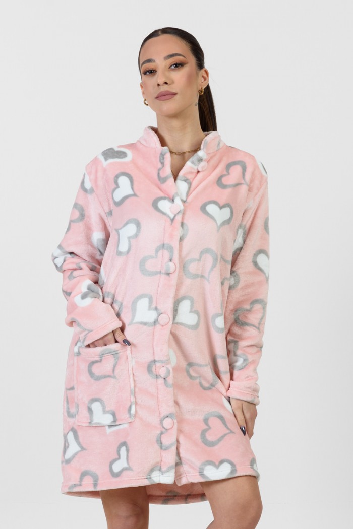 Women's hoodless robe KOYOTE KΓ5451 ROZ