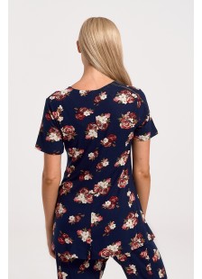 Damen Schlafanzug Capri KOYOTE KΓ6205 NAVY 3 Damen Schlafanzug Capri KOYOTE KΓ6205 NAVY 3