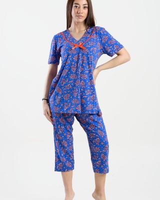 Women's Pajama Capri KOYOTE KΓ6402 Blue Rouge