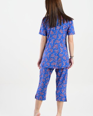 Women's Pajama Capri KOYOTE KΓ6402 Blue Rouge
