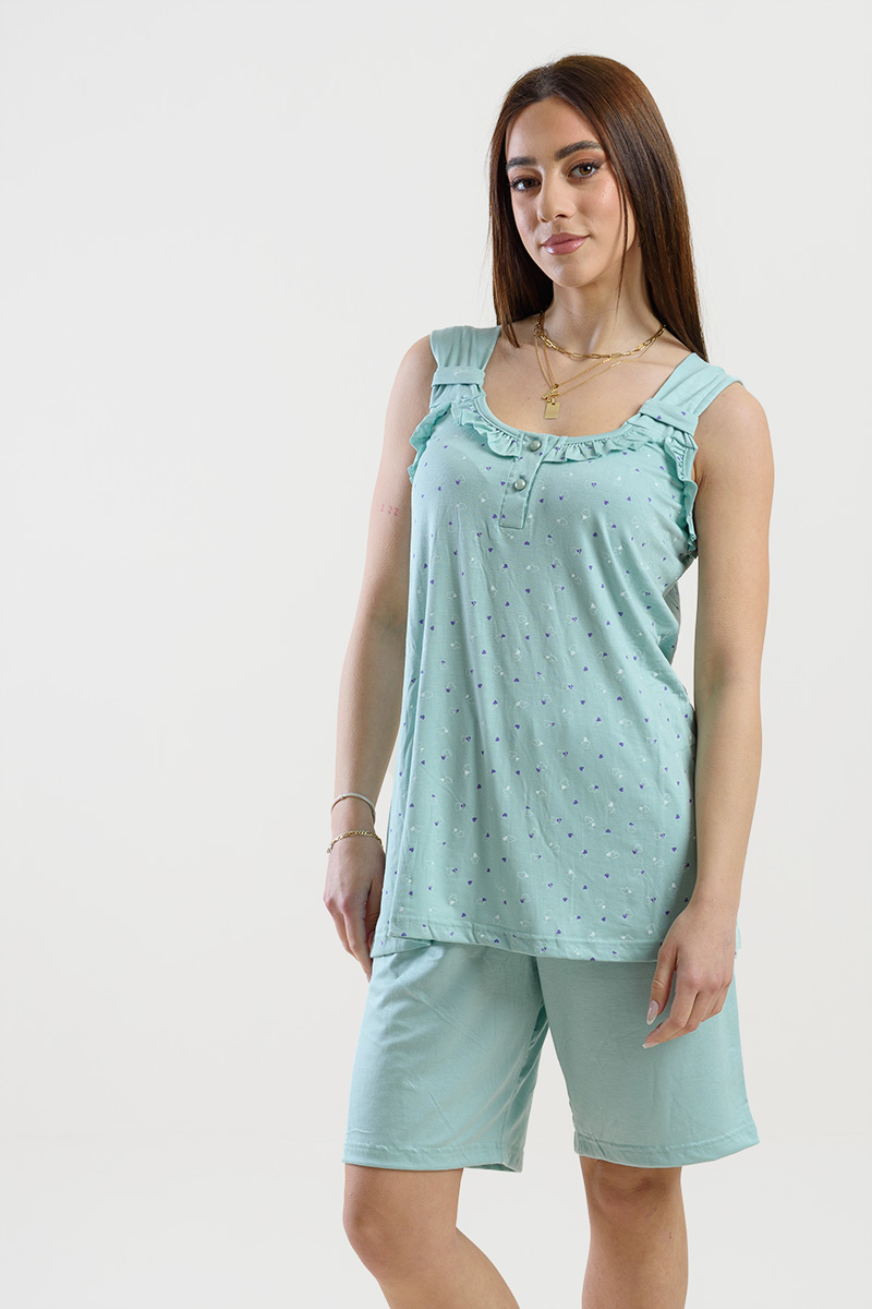 Sommer-Pyjama für Frauen KOYOTE KΓ6407 VERAMAN Sommer-Pyjama für Frauen KOYOTE KΓ6407 VERAMAN