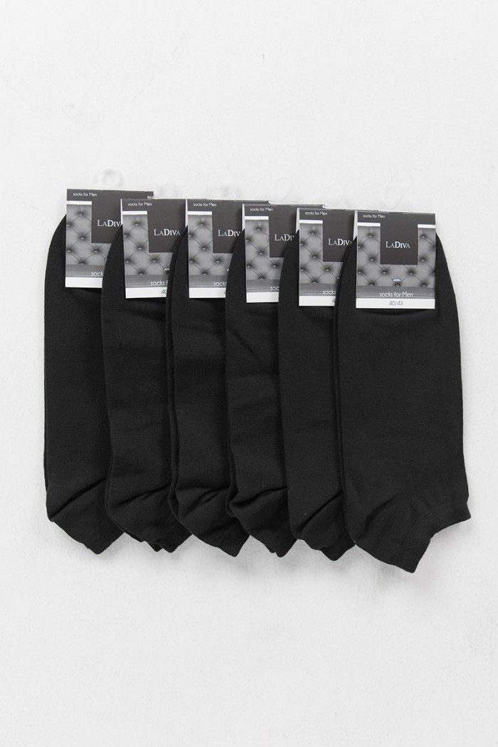 Short Basic 6 Pack LA DIVA Cotton Short Socks LA DIVA Cotton