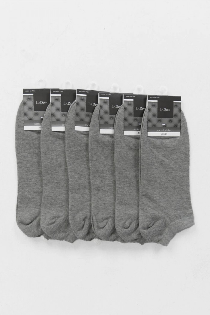 Short Basic 6 Pack LA DIVA Cotton Short Socks LA DIVA Cotton