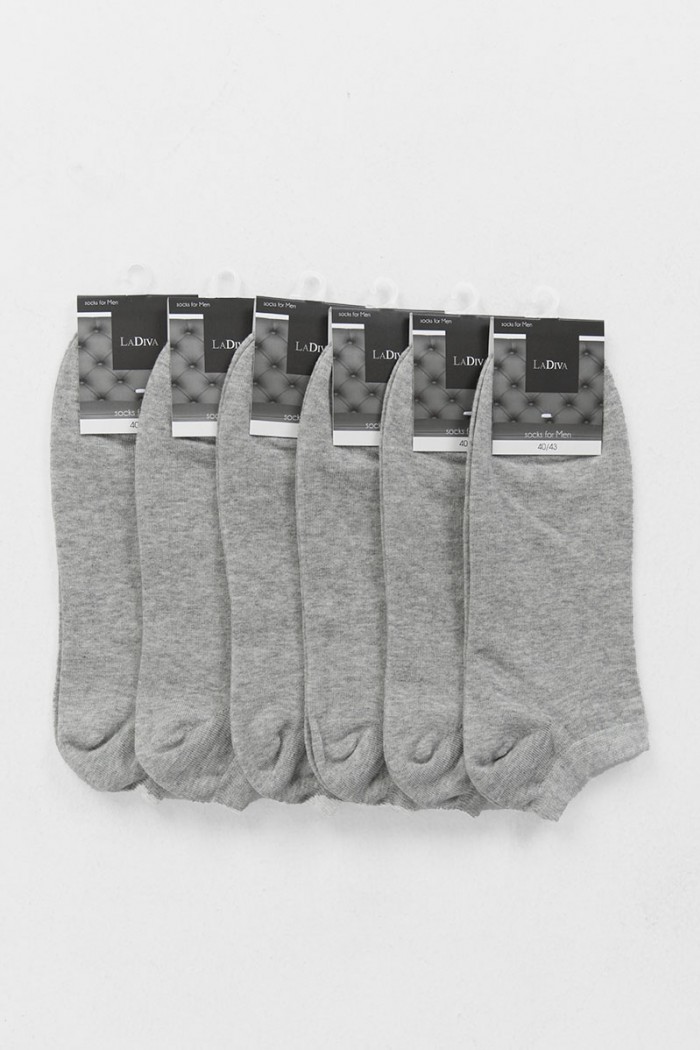 Short Basic 6 Pack LA DIVA Cotton Short Socks LA DIVA Cotton
