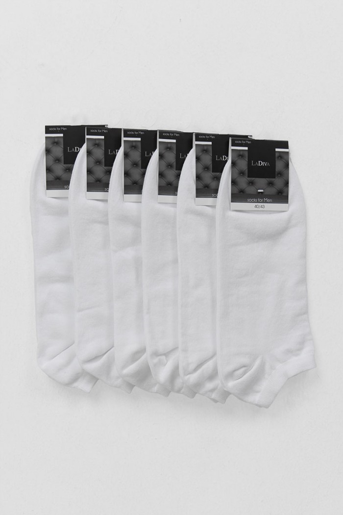 Short Basic 6 Pack LA DIVA Cotton Short Socks LA DIVA Cotton