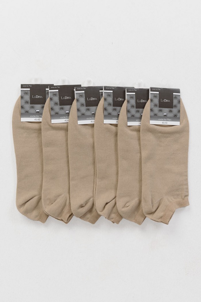 Short Basic 6 Pack LA DIVA Cotton Short Socks LA DIVA Cotton
