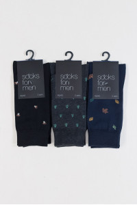 Herrensocken LA DIVA 6 PACK mit Muster