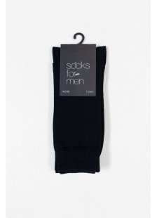 Men's socks LA DIVA 2 PACK MONOCHROME BLACK Men's socks LA DIVA 2 PACK MONOCHROME BLACK