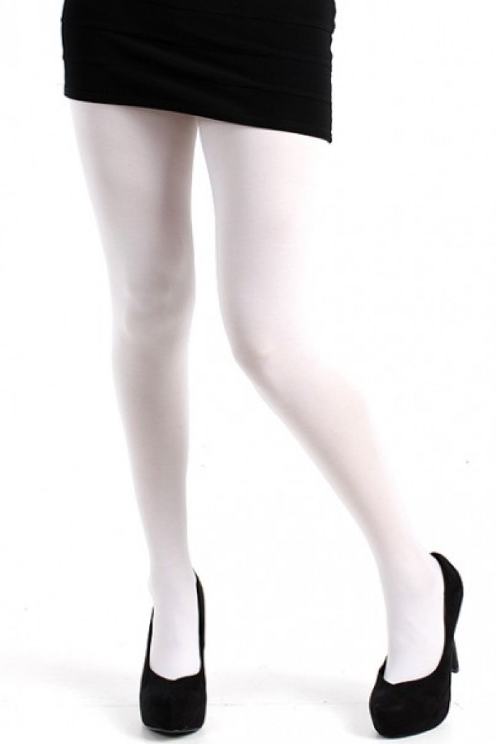 Tights White OPAQUE Transparent tights