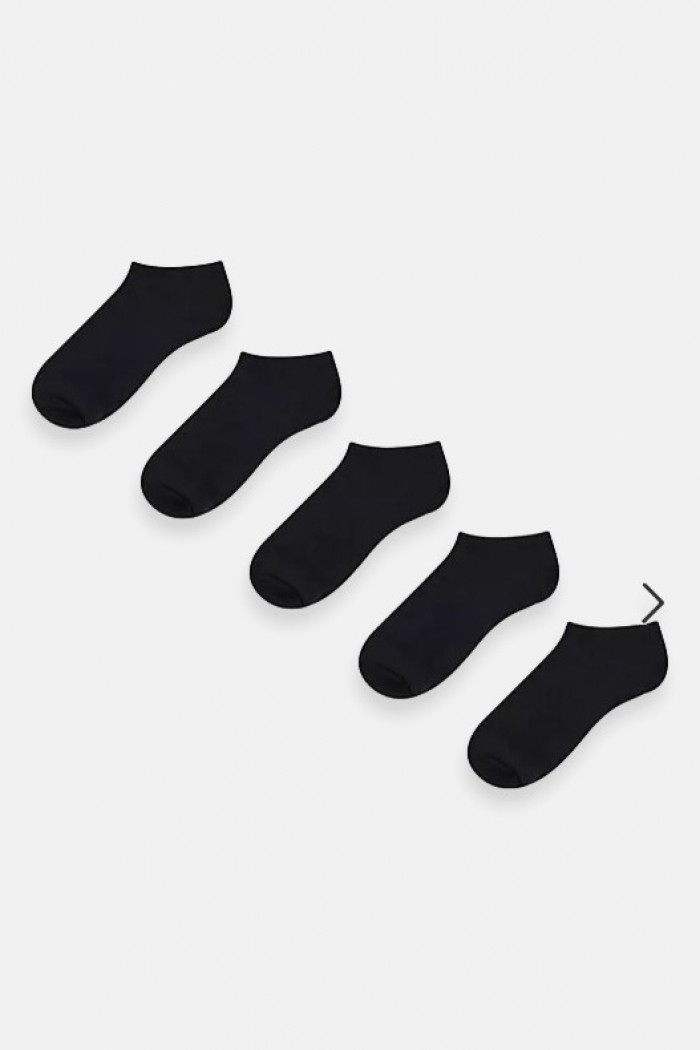 Short socks Black Offer 5 pairs