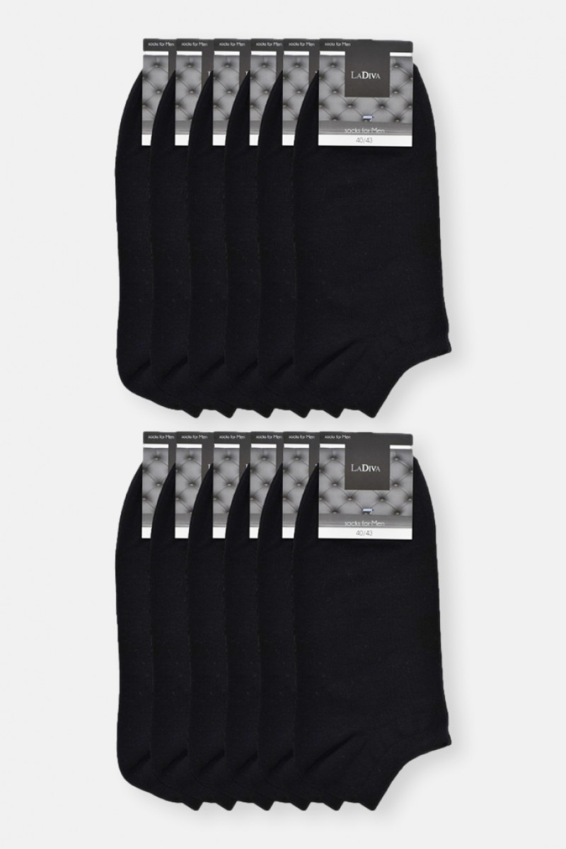 Cotton short socks 12 PACK