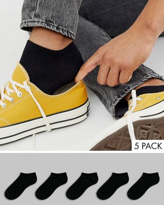 Short socks Black Offer 5 pairs