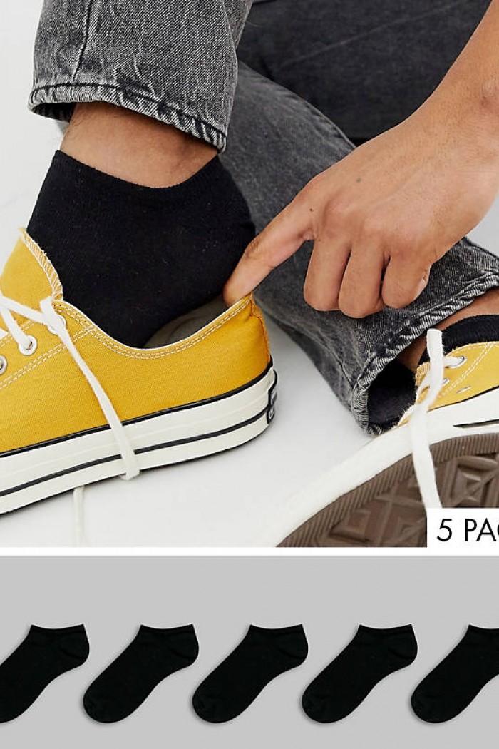 Short socks Black Offer 5 pairs