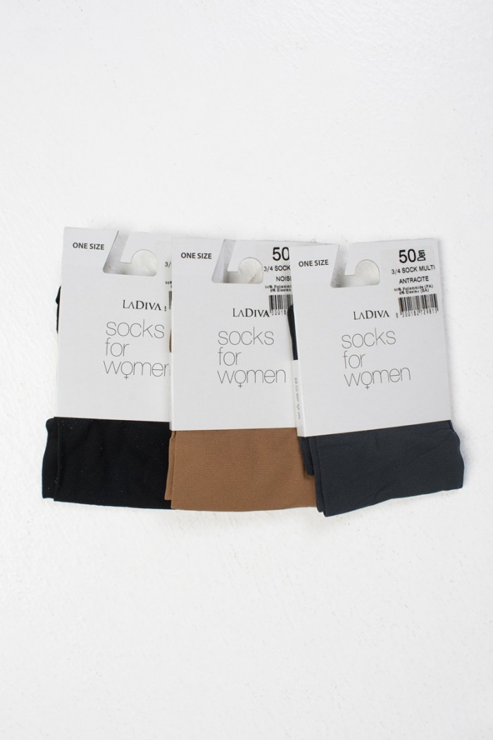 Wasserdichte Socken LA DIVA 50 DEN 3er Pack