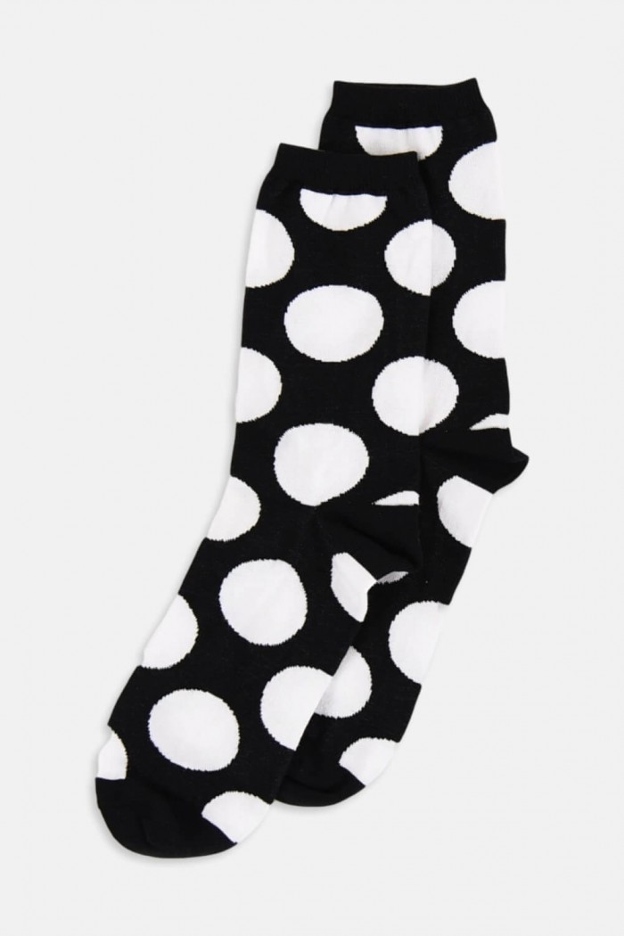 LA DIVA Damen Socken mit Tupfen und Streifen