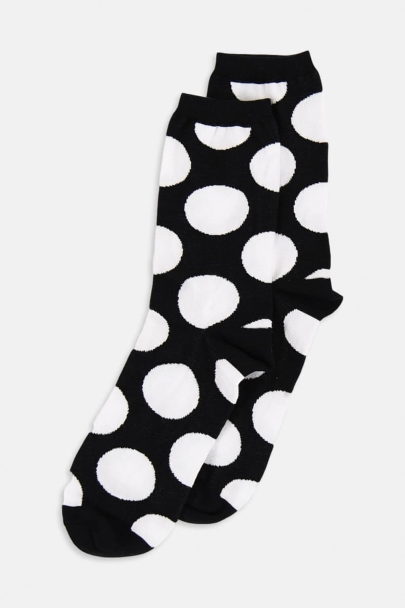 Women's LA DIVA polka dot and striped socks