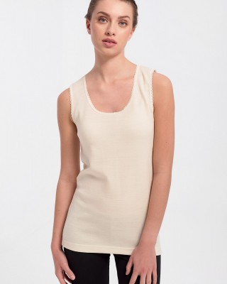 Women's wool jersey LILIS without sleeve