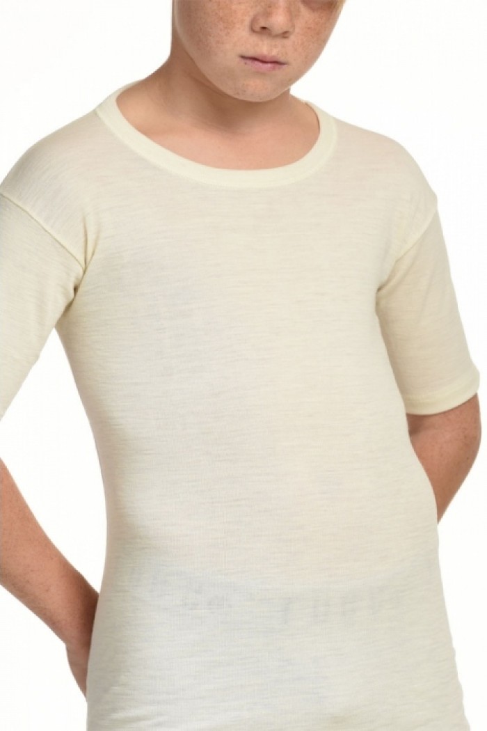 Kindertrikot Wolle LILIS Kurzärmlig