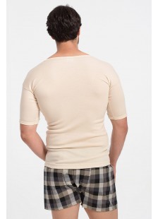 Woolen Lilis short sleeve scarf - Beige Woolen Lilis short sleeve scarf - Beige