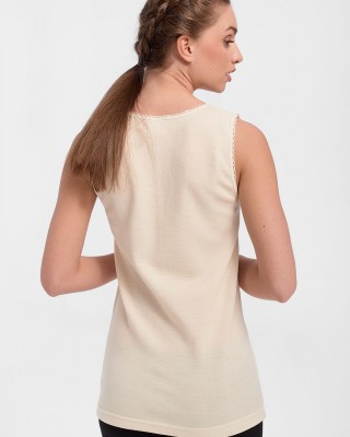 Women's wool jersey LILIS without sleeve