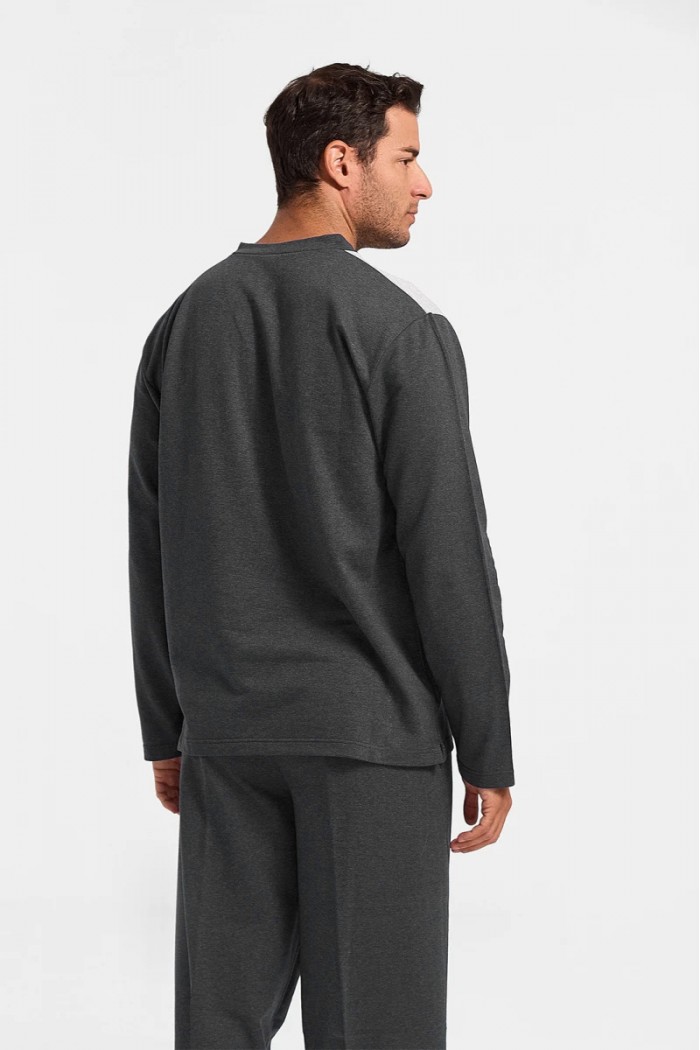 Winter Pajamas LION with buttons MINT