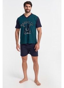 Herren Schlafanzug LION MARINE Petrol Herren Schlafanzug LION MARINE Petrol