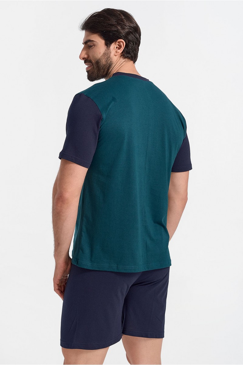 Herren Schlafanzug LION MARINE Petrol Herren Schlafanzug LION MARINE Petrol