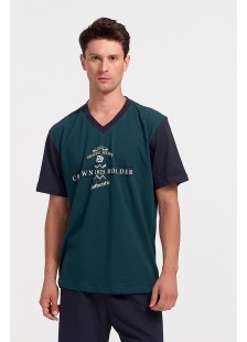 Herren Schlafanzug LION MARINE Petrol Herren Schlafanzug LION MARINE Petrol