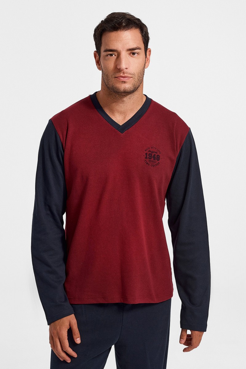 Men's pajamas LION Classic Bordeaux 1775