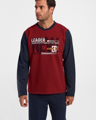 Men's pajamas LION LEADER Bordeaux 1700