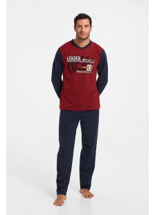 Men's pajamas LION LEADER Bordeaux 1700 Men's pajamas LION LEADER Bordeaux 1700