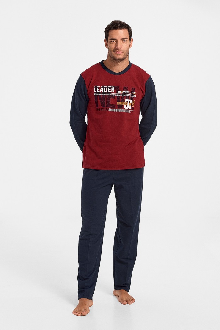 Men's pajamas LION LEADER Bordeaux 1700
