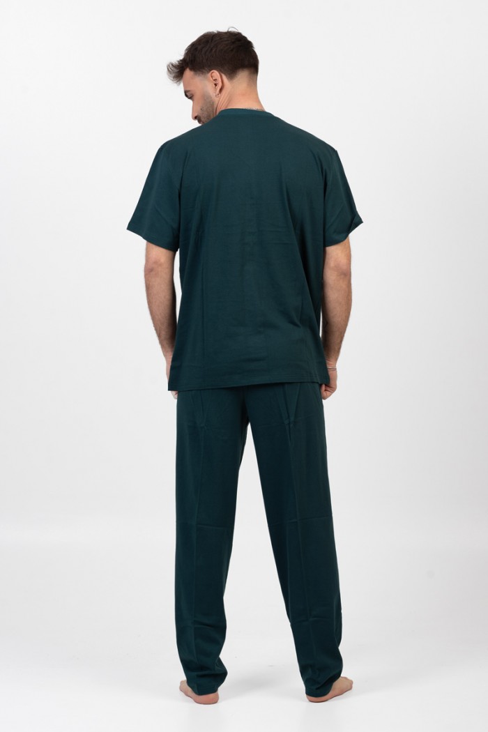 Men's pajamas LION with 2 Pants Cypress green 02