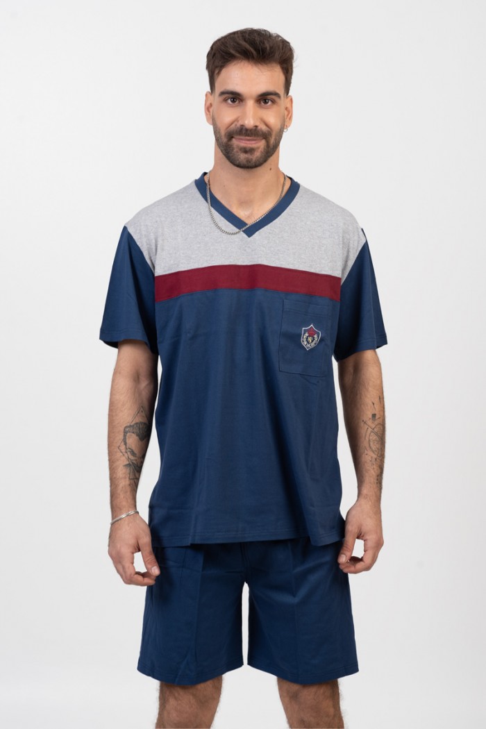 Men's pajamas LION with 2 Trousers Blue Raph 03