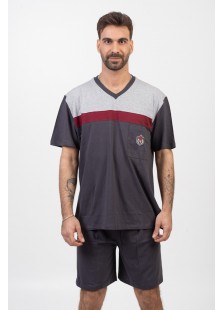 Men's pajamas LION with 2 Trousers Anthracite 04 Men's pajamas LION with 2 Trousers Anthracite 04