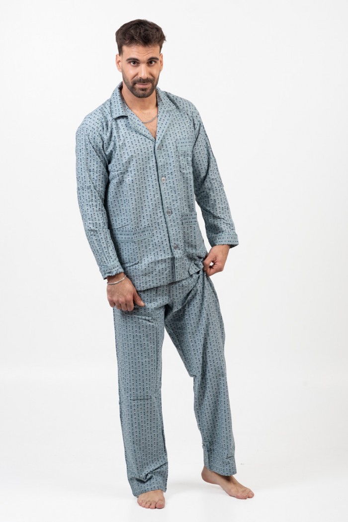 Men's pajamas with buttons LION Spring 2520 GREY