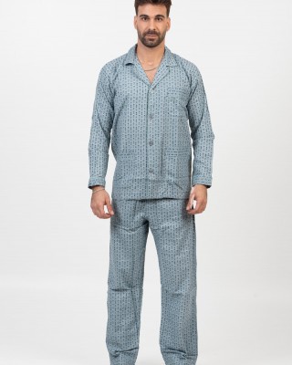 Men's pajamas with buttons LION Spring 2520 GREY